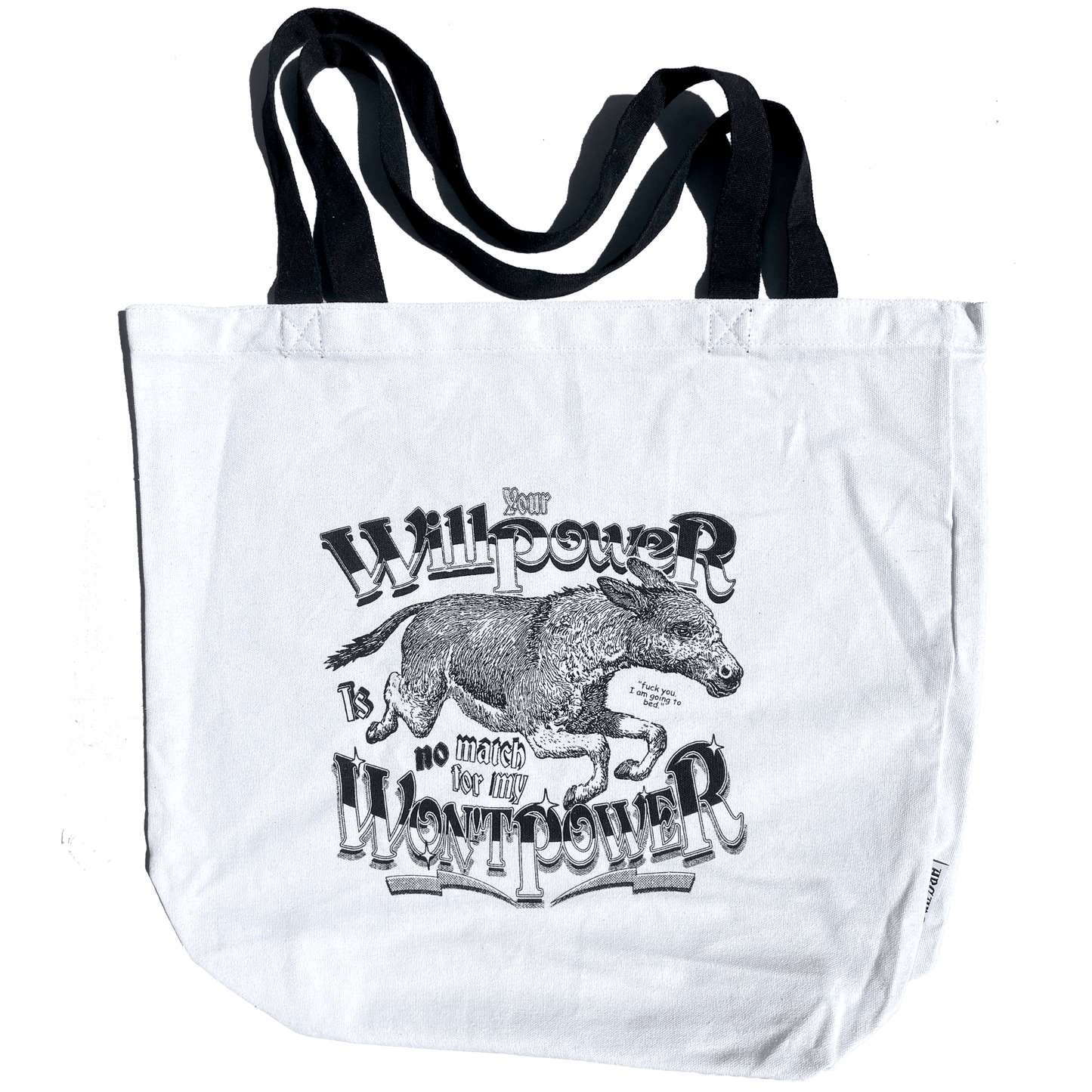 Arcane Bullshit Tote "Wontpower" Jumbo Tote Bag