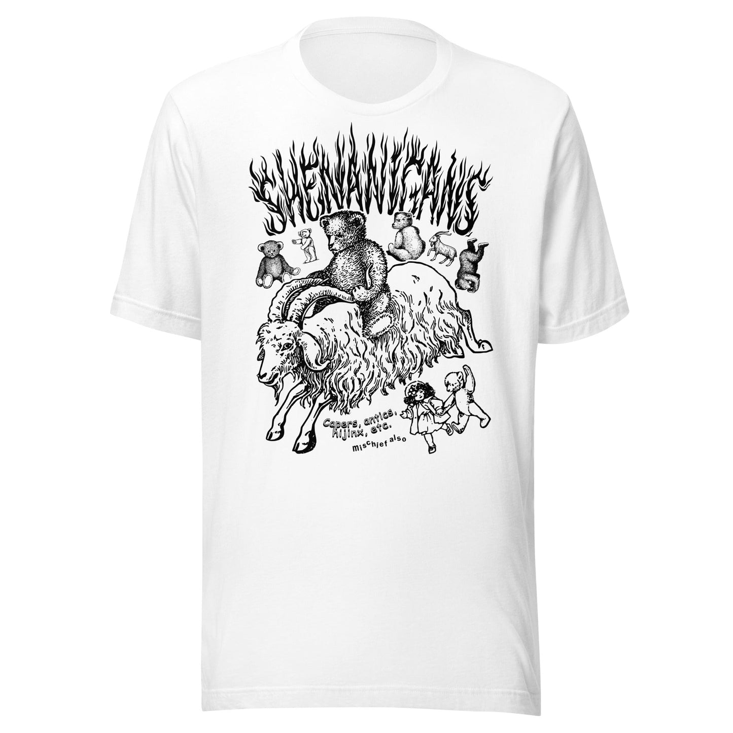 Arcane Bullshit White / XS "Shenanigans" Unisex t-shirt