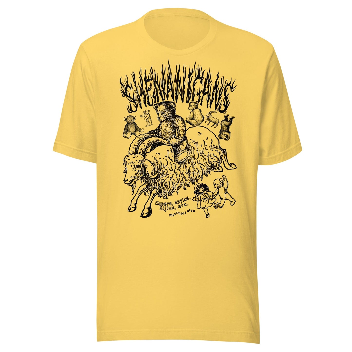 Arcane Bullshit Yellow / S "Shenanigans" Unisex t-shirt