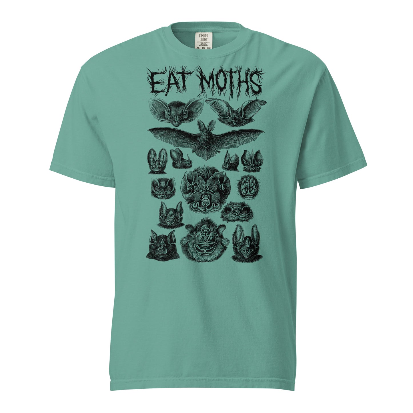 "Eat Moths" Unisex garment-dyed heavyweight t-shirt