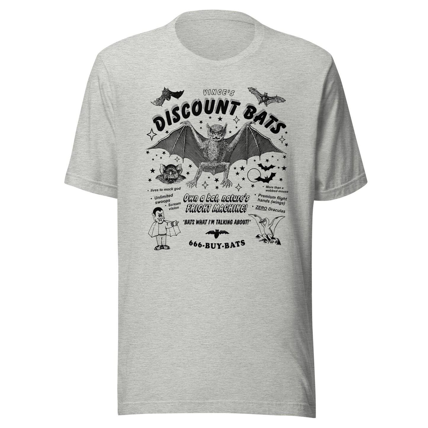 T-shirt unisexe "Discount Chauves-souris"