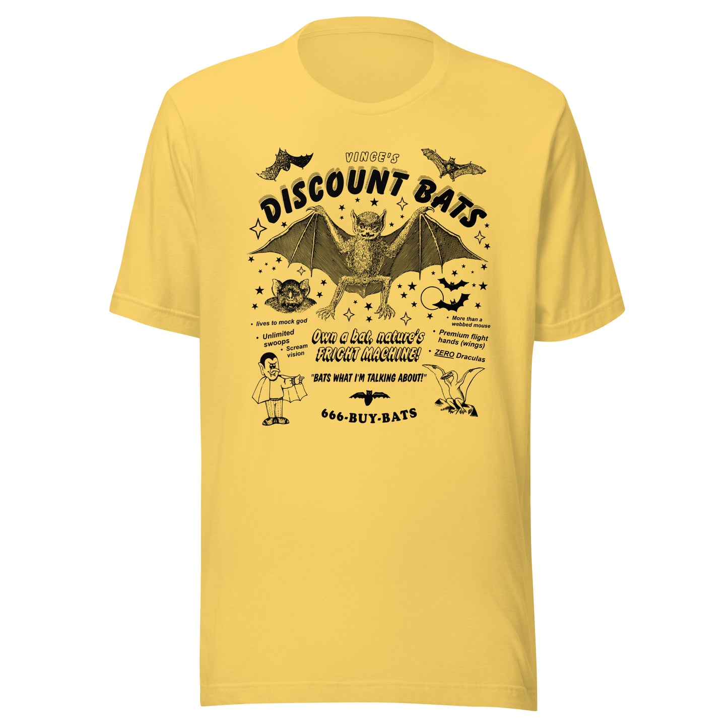 T-shirt unisexe "Discount Chauves-souris"