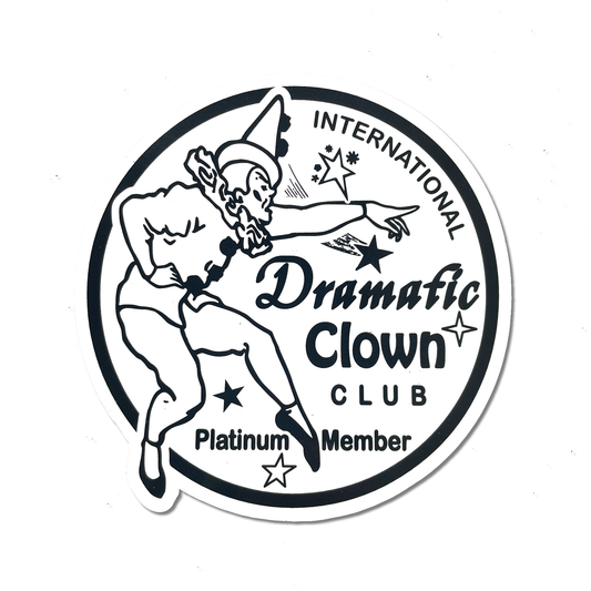 Sticker Rond "Clown Dramatique Club"