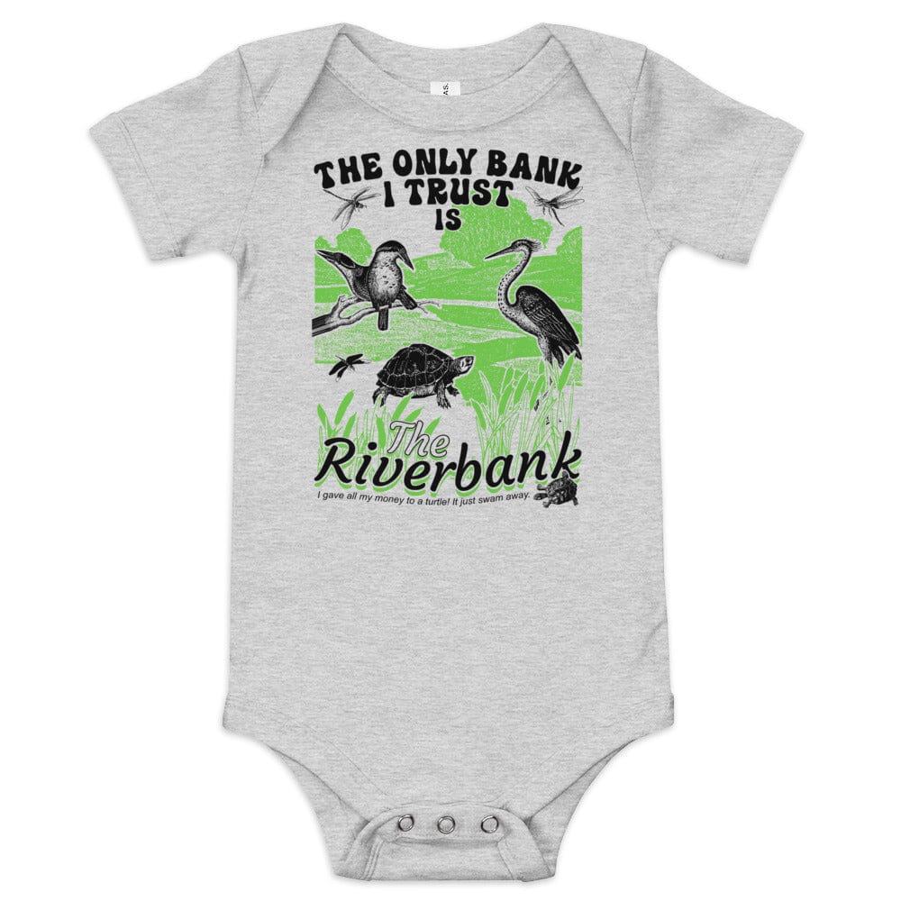 Arcane Bullshit Baby Onesie Athletic Heather / 3-6m "The Riverbank" Baby short sleeve one piece