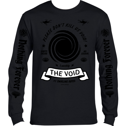 Arcane Bullshit Long-sleeved Tee XS "Please Don't Kill us Void" Long-Sleeved t-shirt