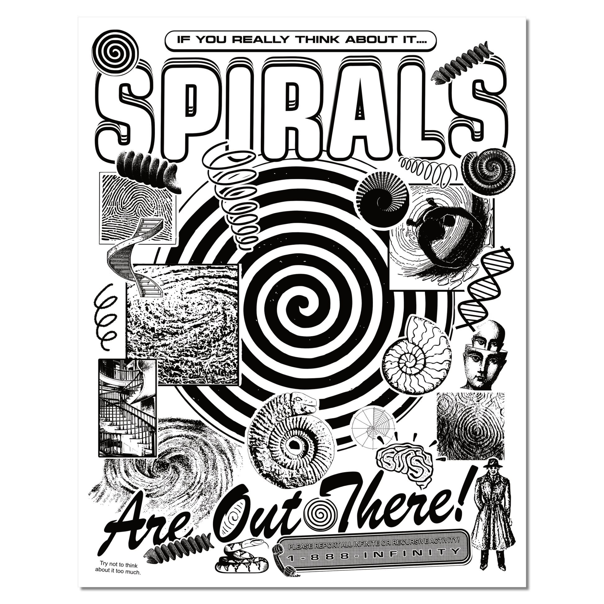 Arcane Bullshit Poster SPIRALS poster