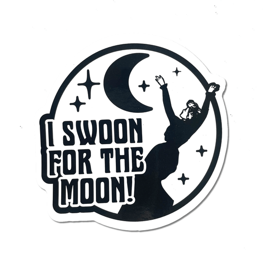 Arcane Bullshit Sticker "Moon Swoon" Round Sticker