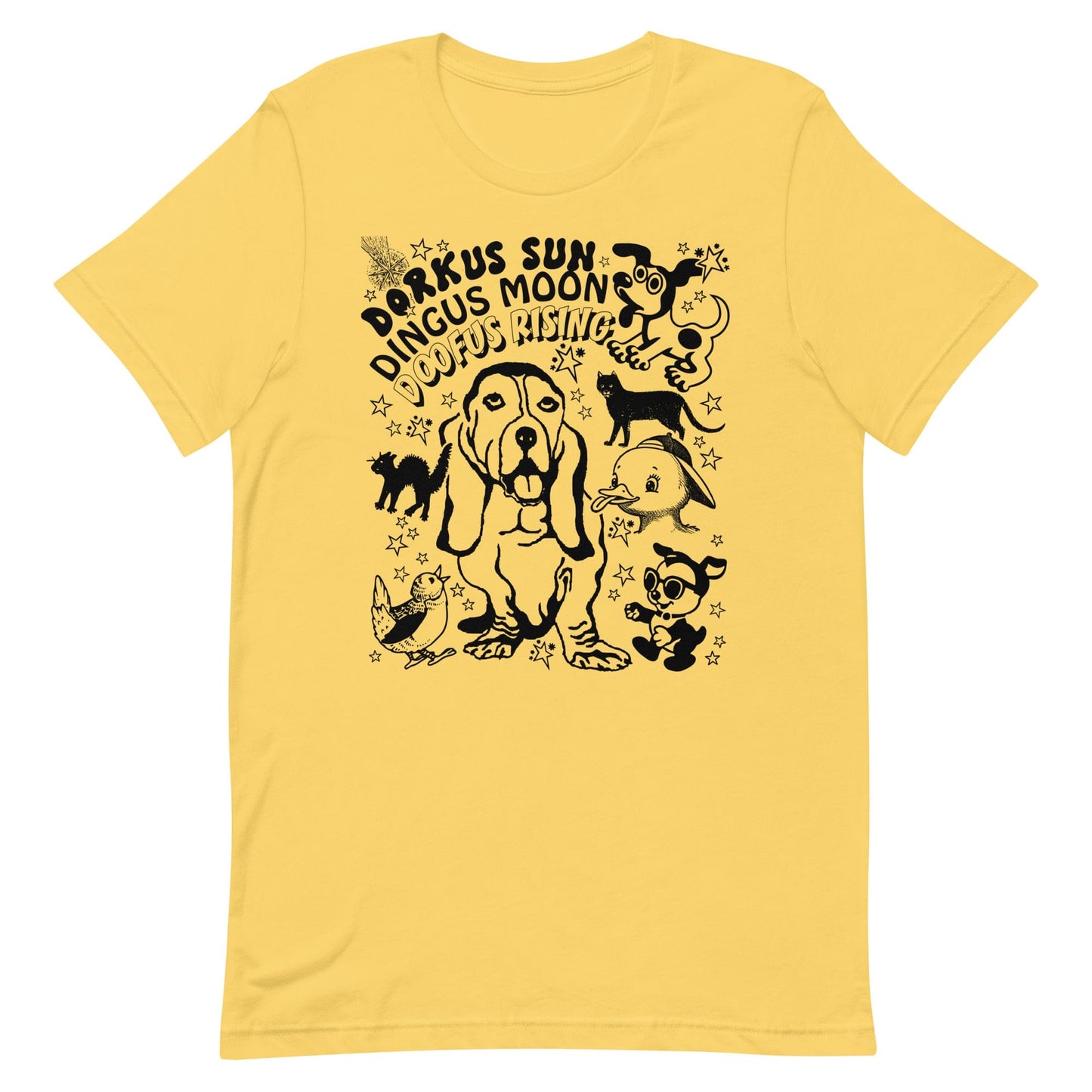 Arcane Bullshit T-shirt Yellow / S "Dorkus, Dingus, Doofus" Unisex T-shirt