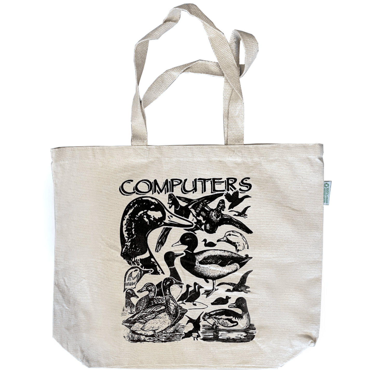 Arcane Bullshit Tote Natural Cotton "Computers" tote bag