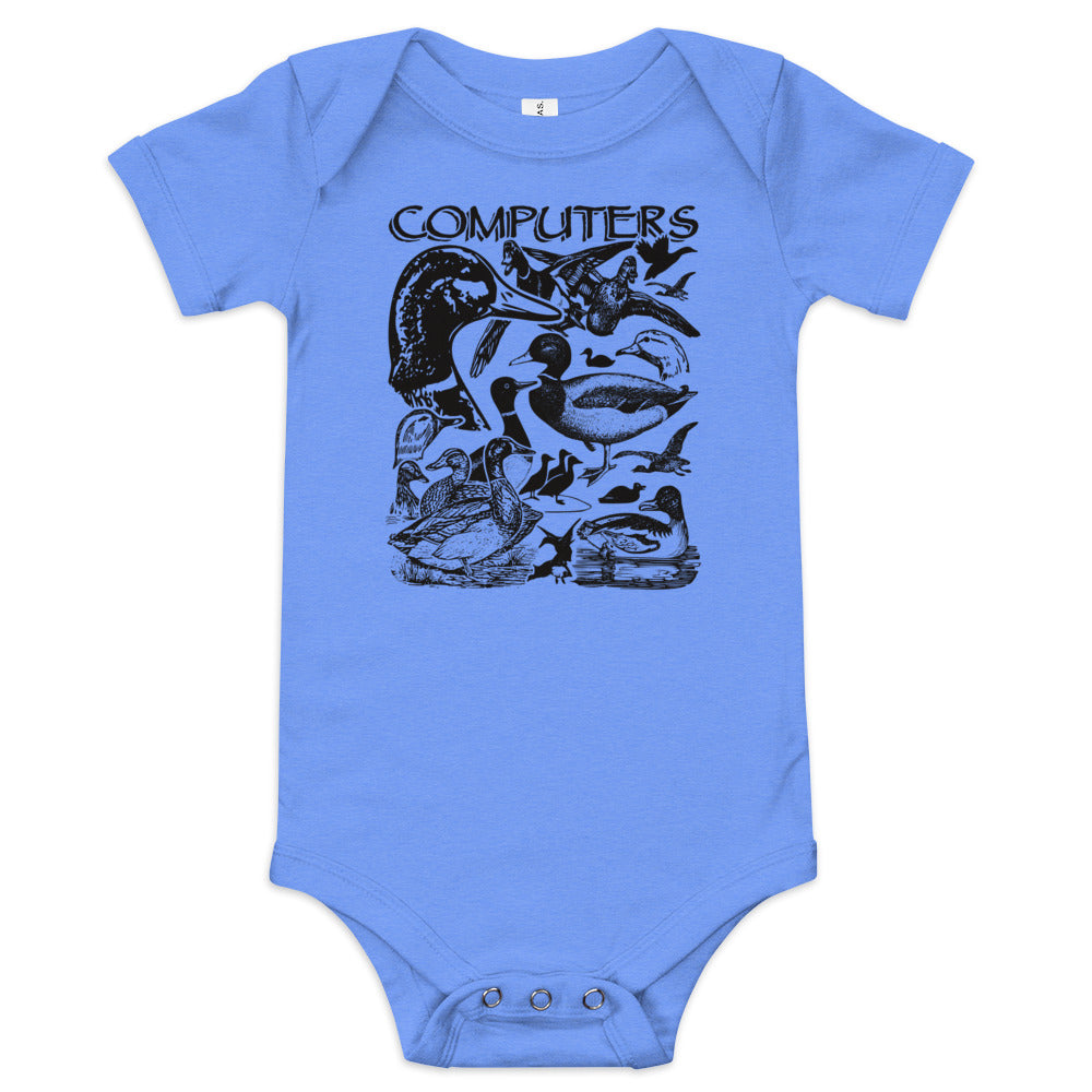 "Computers" Baby short sleeve one piece
