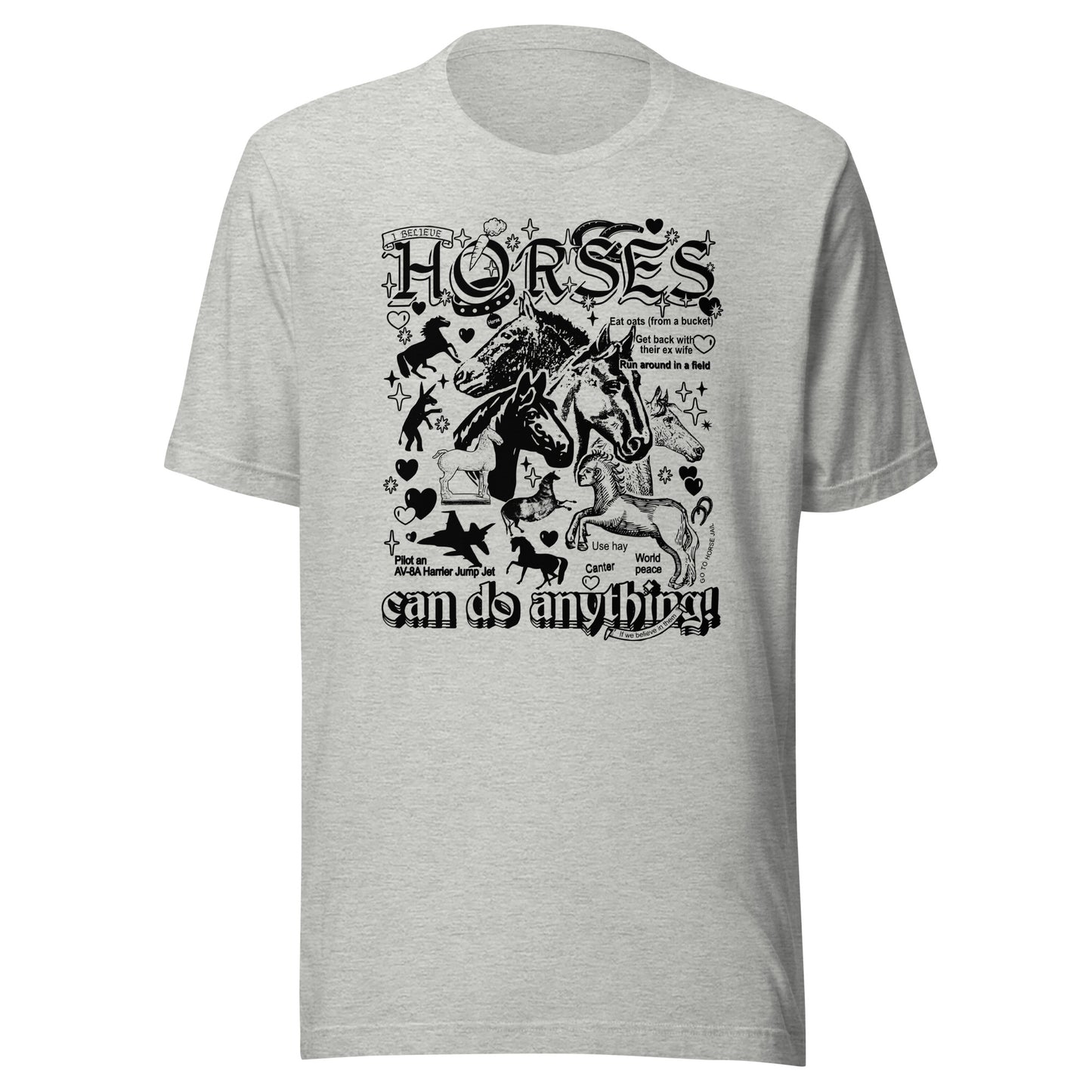 "Horses" Unisex t-shirt
