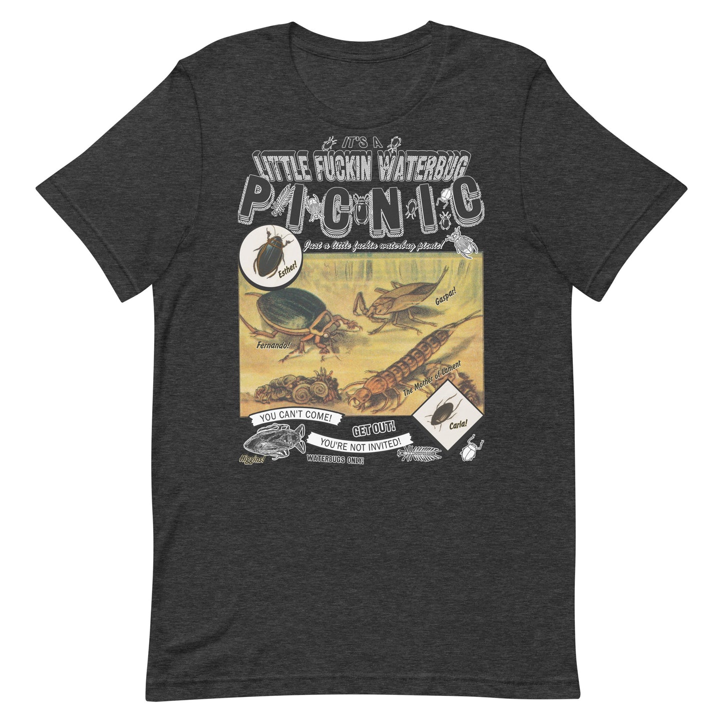 "Waterbug Picnic" Unisex t-shirt